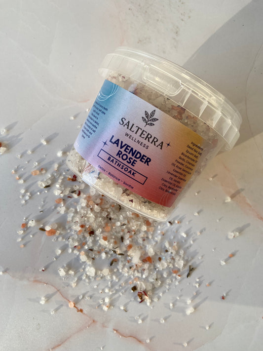 500g Rose & Lavender Healing Salt